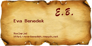 Eva Benedek névjegykártya